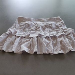 Lululemon white ruffle skirt